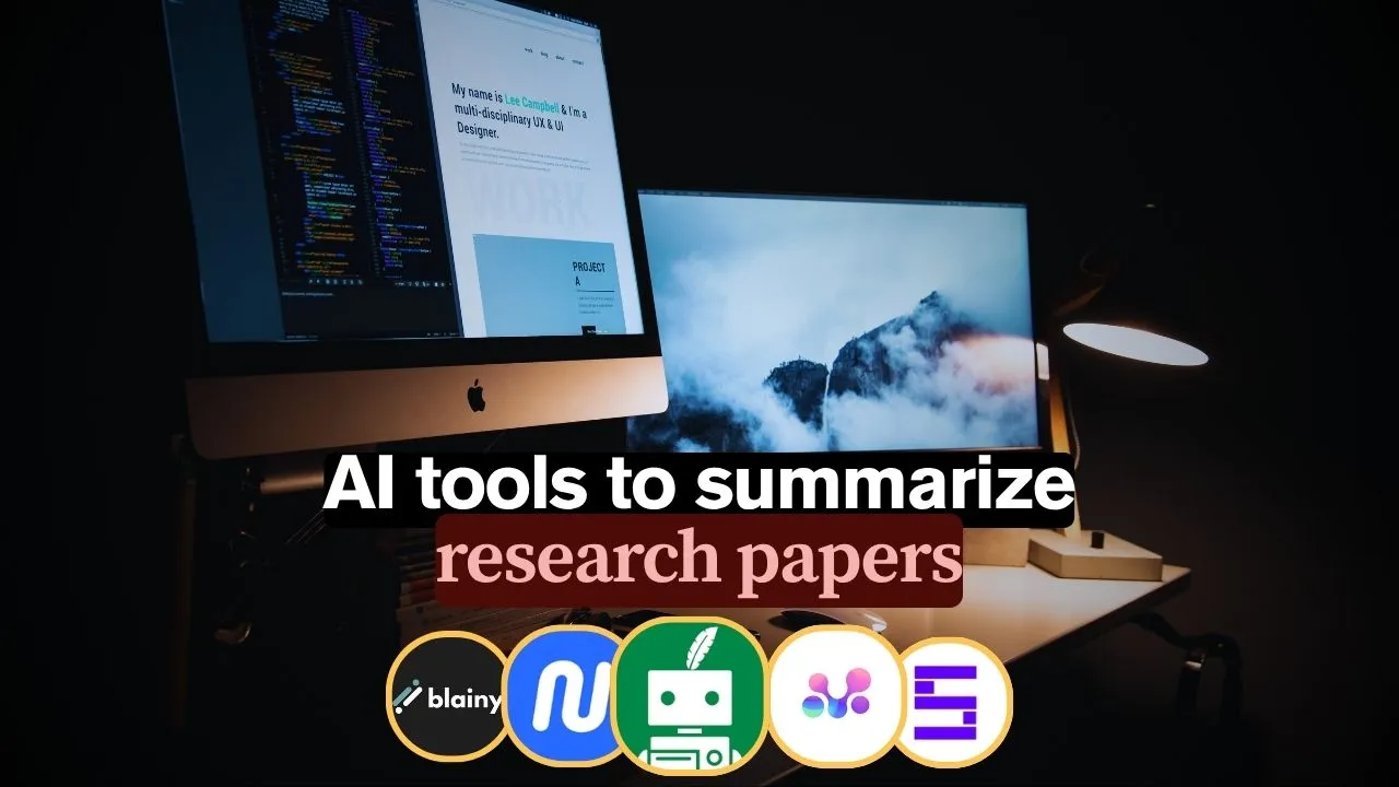 These 7 Best AI tools to summarize research papers for Free!